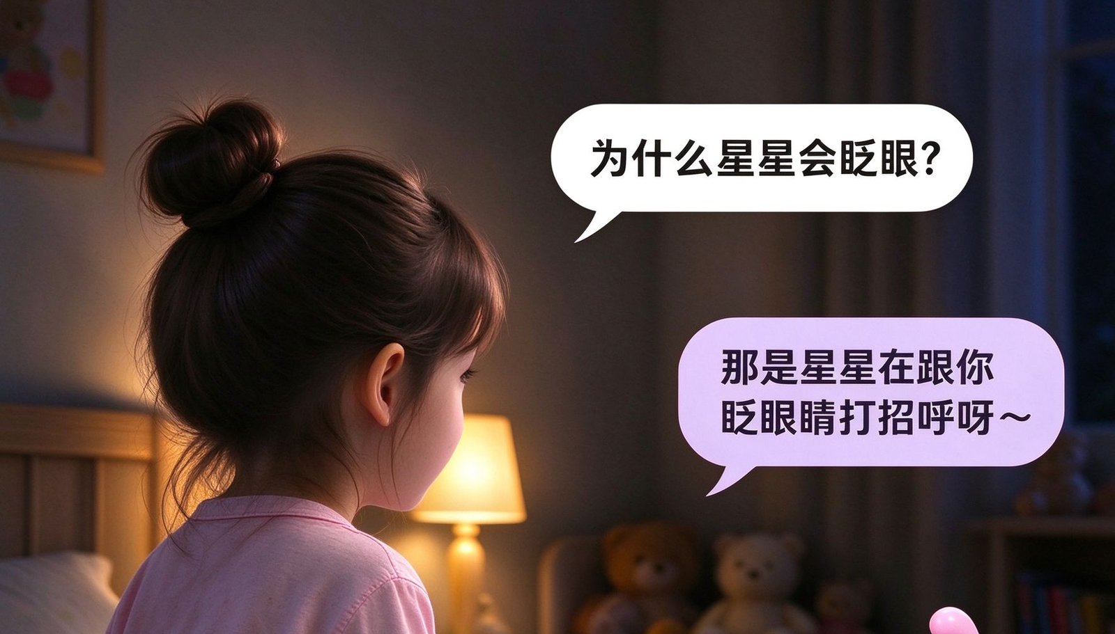 Voice group chat: a child asking the robots questions